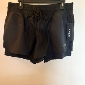 BEBE SPORT Womens Size: XL Black Running Jogging Walking Shorts (NWT)